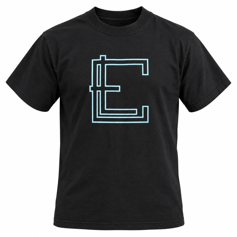 Shaka Wear Super Max Heavy T Shirt Mens S Black Blue Graphic Streetwear
